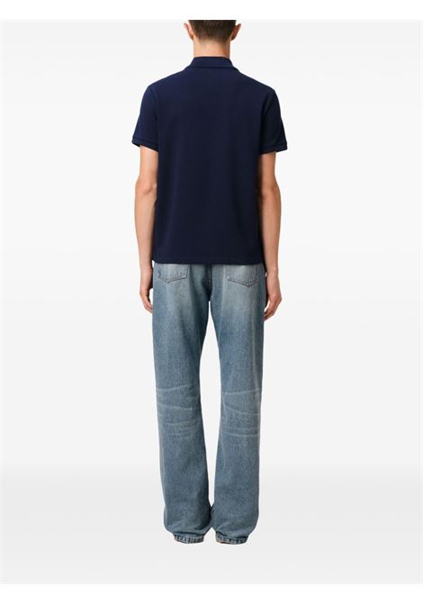 Polo con ricamo in blu Ami paris - uomo AMI PARIS | HPL060760430